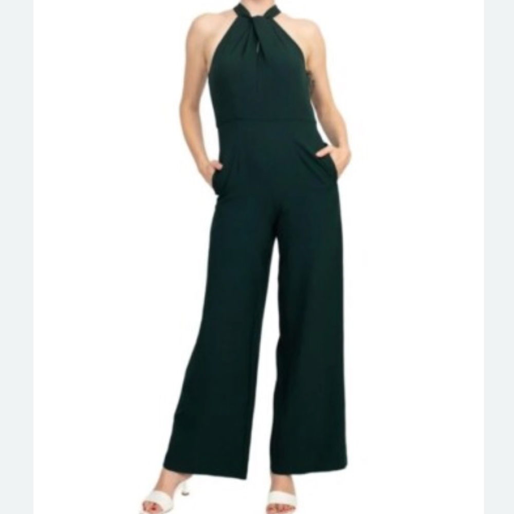 Julia Jordan Dark Green Women's Jumpsuit w/ Pockets